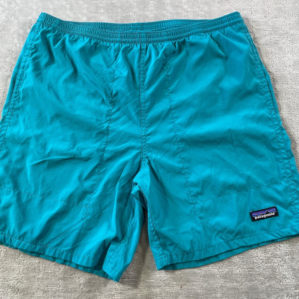Patagonia Baggies Light Shorts Mens Medium Blue Lined Outdoor Drawstring Casual